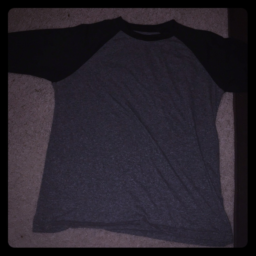 Black and grey long sleeve shirt
